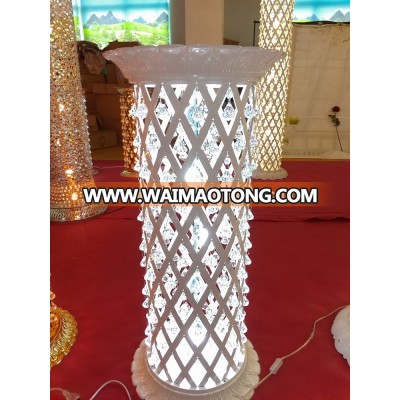 2017 wedding stage pillar flower stand small pillarfor wedding walkway decoration