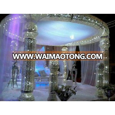 latest large indian mandap wedding decoratios with led light